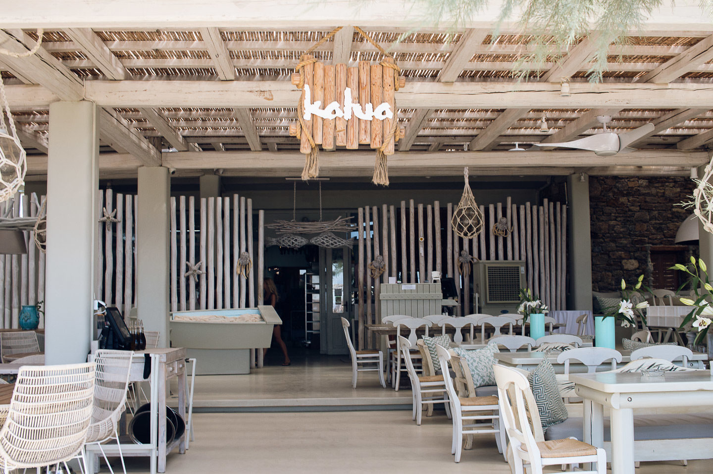mykonos kalua beach restaurant